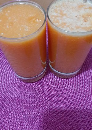 Una foto de Jugo de melón y mango