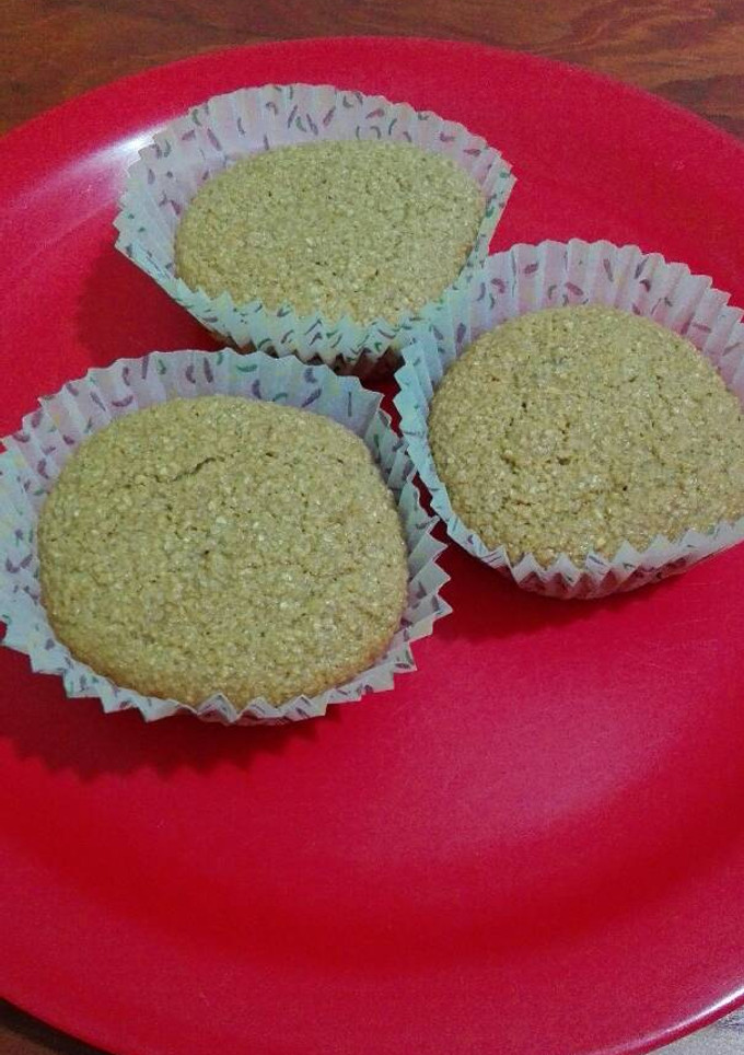 Una foto de Muffins de Avena, Coco y Dulce de Leche 😏👌 (en licuadora)