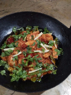 A picture of Chicken karahi.