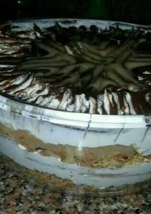 صورة لوصفة كنافه بالخوخ😍