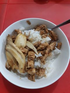 Hình của món Gà Xào Nấm Đùi Gà Cơmm' style.
