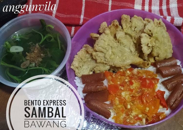 Resep Bento Express Sambal Bawang, Enak