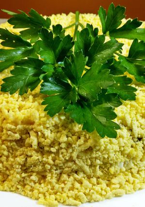 Фото Вкусный Салат Мимоза. Оригинальный Рецепт Салата.