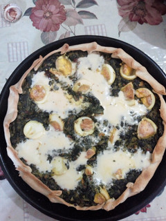 Una foto de Tarta de acelga de una sola tapa