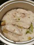 Chicken Rice in a Rice Cooker