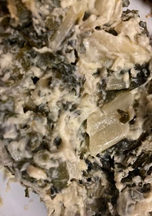 Una foto de Keto crema de acelga