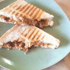 A picture of Grilled bbq sandwich.