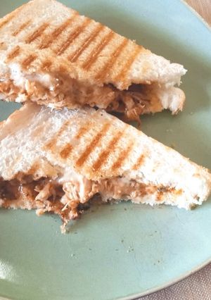A picture of Grilled bbq sandwich.