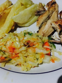 A picture of Steamed cabbage salad.