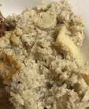 Risotto de coliflor y champiñones