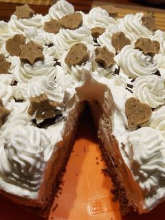 Gesztenyepüré torta recept fotója