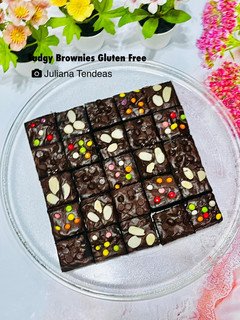 Foto resep 414. Fudgy Brownies Tepung Mocaf -> Gluten Free Brownies