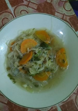 Foto resep Mie sop sayur instan