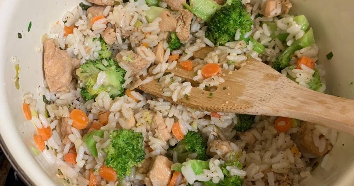 Arroz chino con pollo teriyaki Receta de Karen☀️- Cookpad