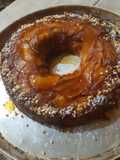 Torta invertida de manzanas