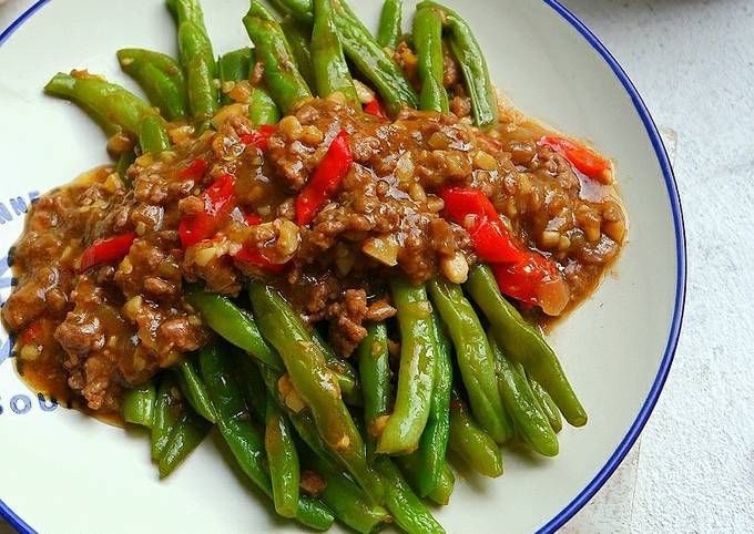Resep Buncis Singapore (Praktis untuk Sahur) yang Enak Banget