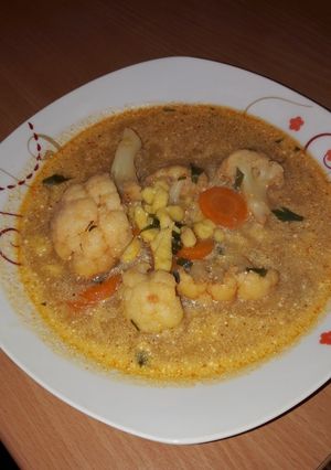 Karfiolleves nokedlivel recept fotója