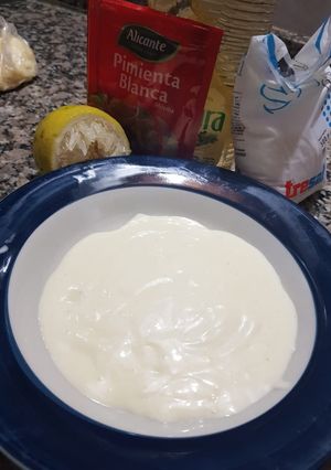 Una foto de Mayonesa casera☺en licuadora!!!