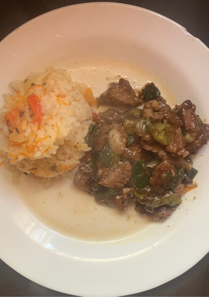 Una foto de Carne mongoliana