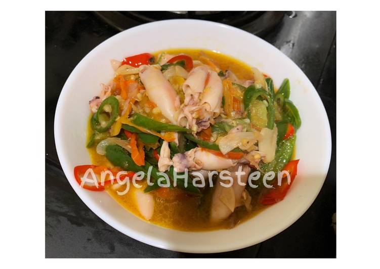 Oseng sambel cumi asin