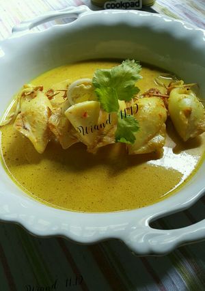 Foto resep Gulai Cumi Isi Telur