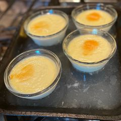 A picture of Old fashioned custard w/out sugar or vanilla.