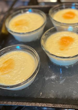 A picture of Old fashioned custard w/out sugar or vanilla.