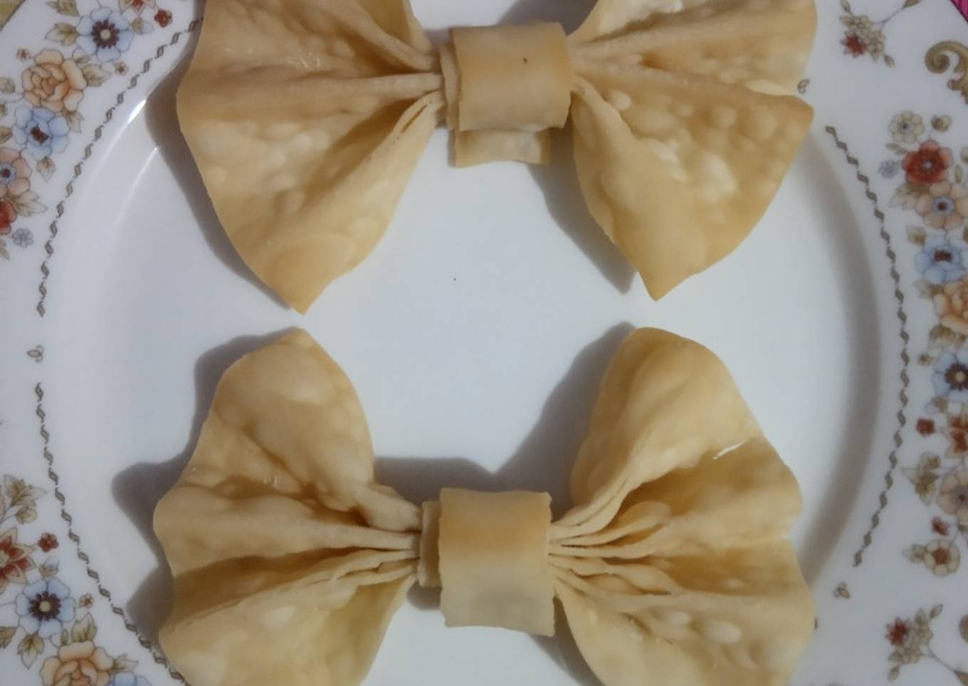 346) Pangsit Pita Goreng / Bow Tie Fried Wonton