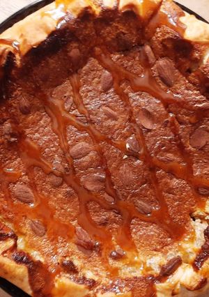 Une photo de Tarte créme d'amande, pommes caramélisées