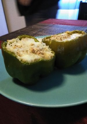 A picture of Stuffed peppers (vegetarian).