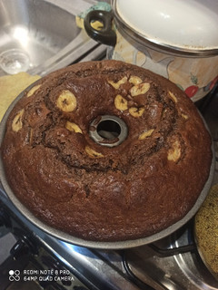 Una foto de Queque de plátano-naranja-chocolate Vani