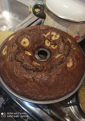 Una foto de Queque de plátano-naranja-chocolate Vani