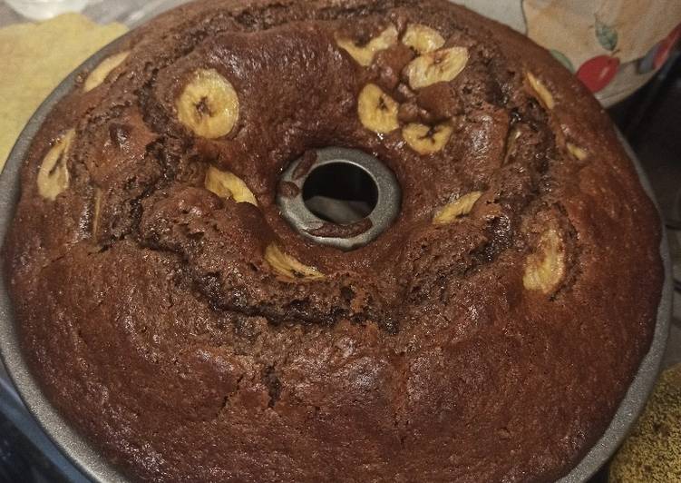 Queque de plátano-naranja-chocolate Vani