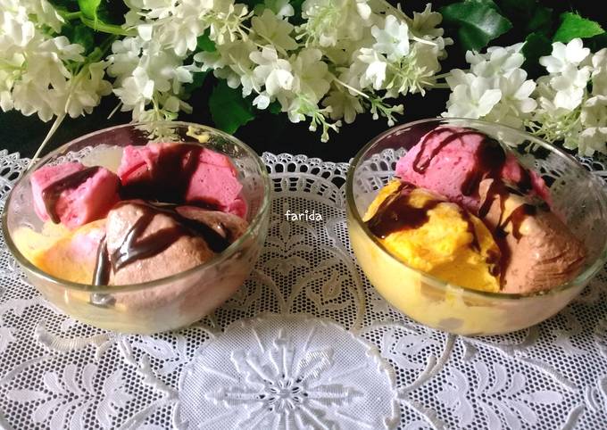 Ice Cream Walls Kw (mangga, strawbery dan coklat) - cookandrecipe.com