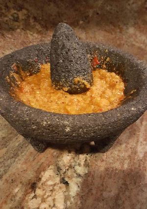 Una foto de Salsa de chile de árbol con Xoconostles