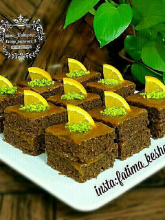 عکسی از دستور کیک شکلاتی پرتقالی