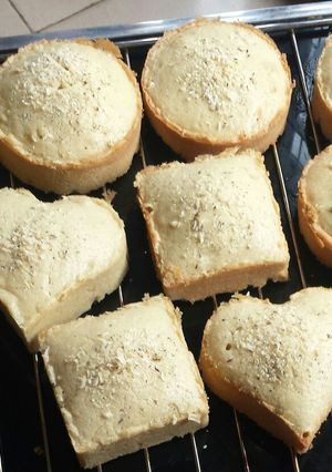 A picture of Vanilla cake with coconut sprinkle.