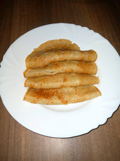 A picture of Banana crepes.