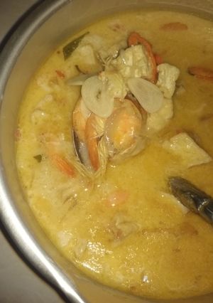 Foto resep 05.Udang Tahu Kuah Santan