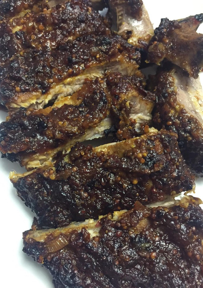 Una foto de Costilla de Cerdo a la Mostaza