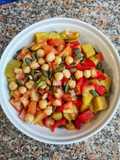 Salada de Batata Doce e Tomate