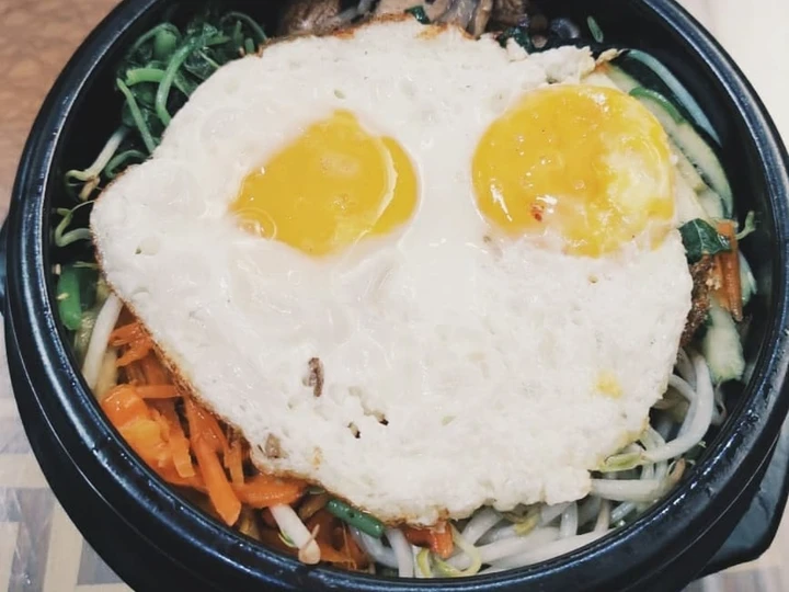Easy Steps Prepare Recipes Bibimbap (비빔밥) / nasi campur korea the So Delicious Can Pamper Your Tongue.