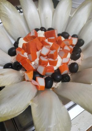 Una foto de Ensalada de melocotón