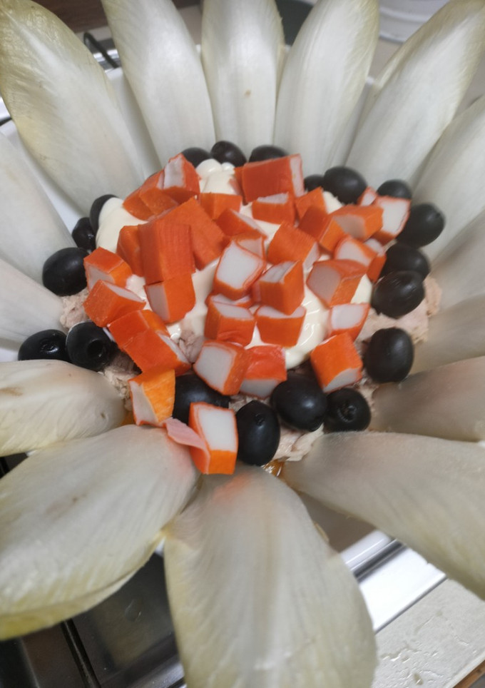 Una foto de Ensalada de melocotón