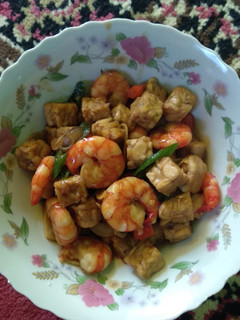 Foto resep Tumis tempe dan udang saos mentega