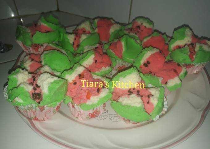 How to Make Appetizing Bolu kukus semangka +tips