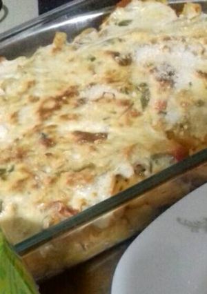 صورة لوصفة مكرونة بالدجاج
