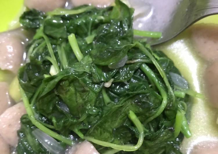 Tumis Bayam Anak Kost