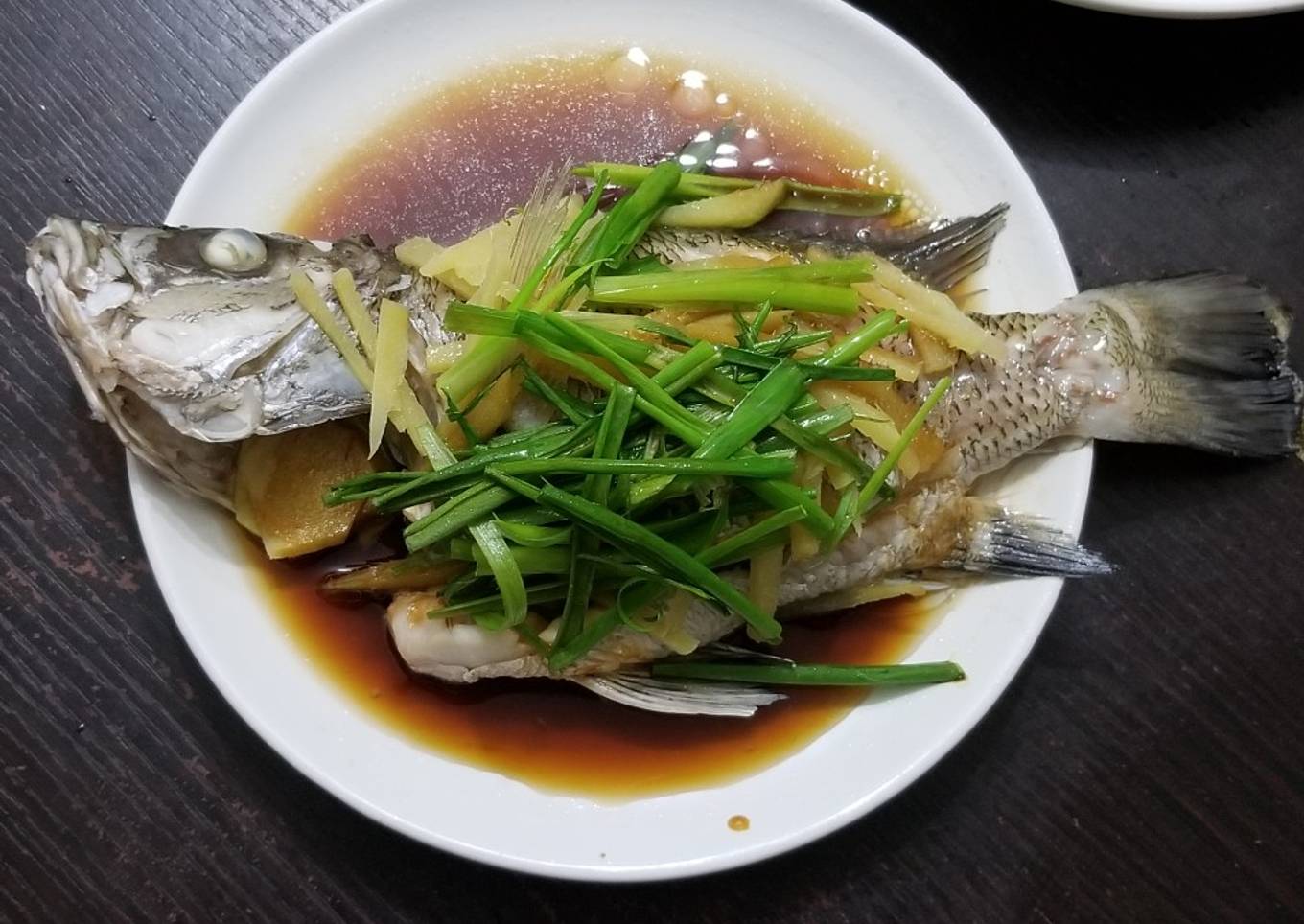 Traditional Chinese Style Steamed Fish