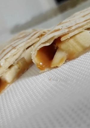 Φωτογραφία της συνταγής Tortillas banoffee (snack με λιγότερες θερμίδες)